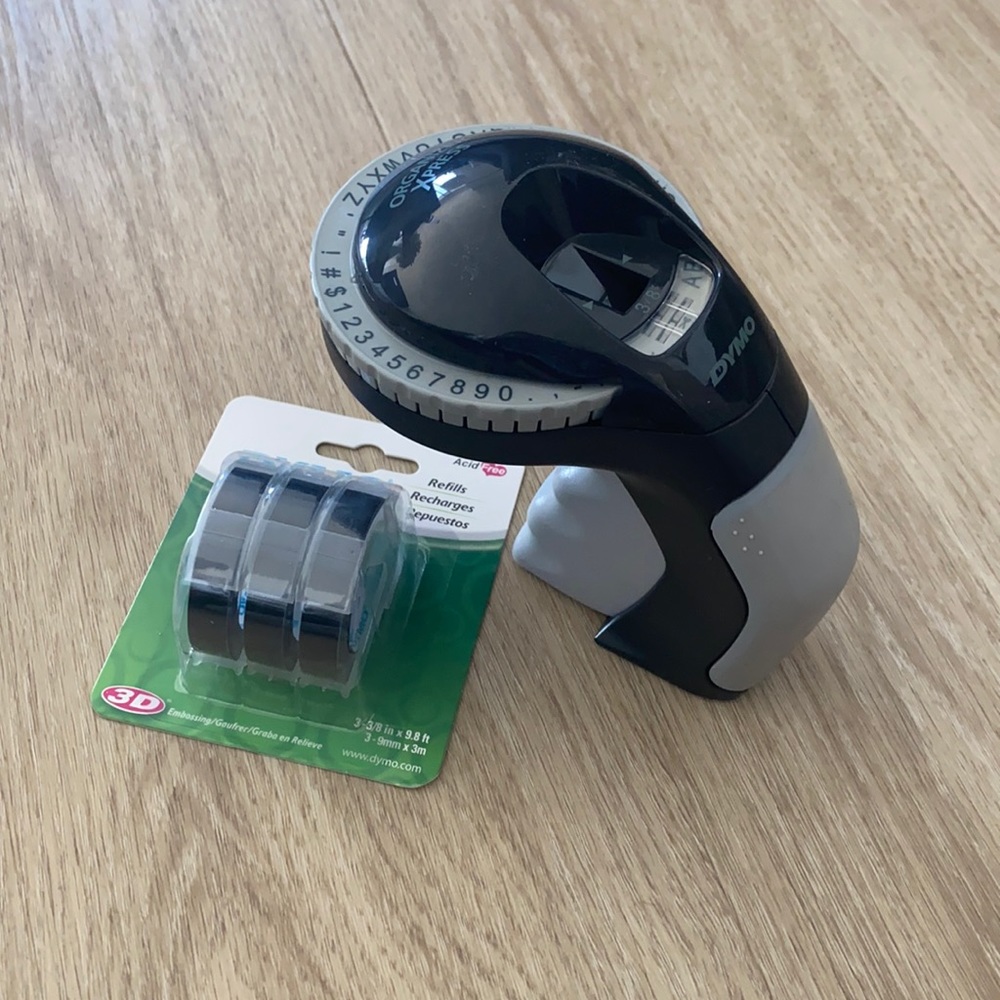 DYMO 3/8” label maker + refills